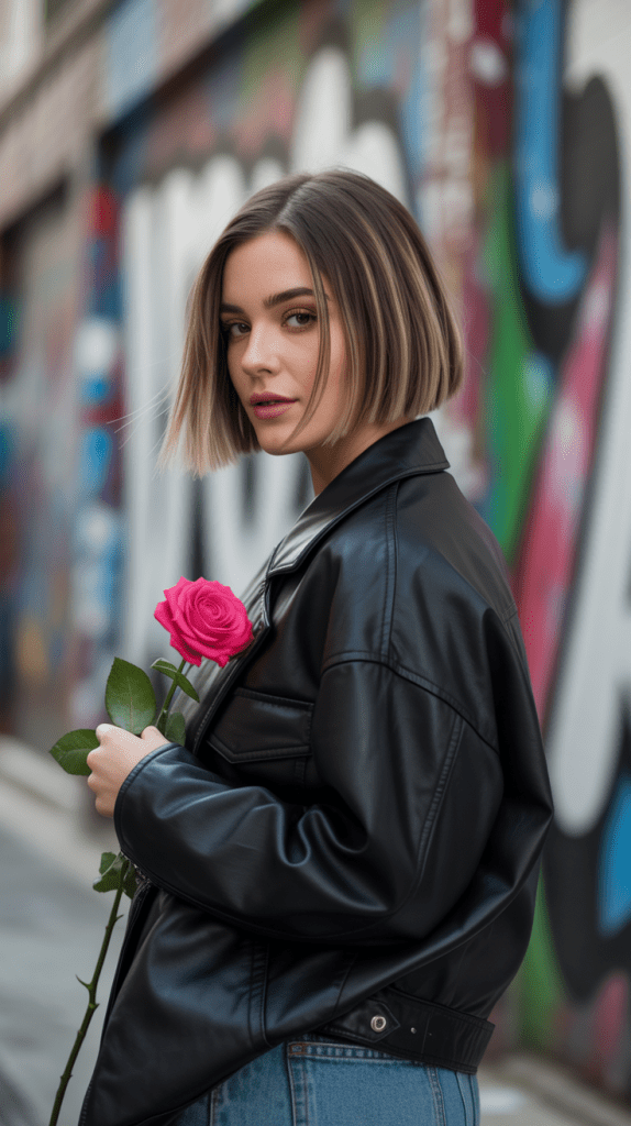 Graduated Bob with Razored Edges