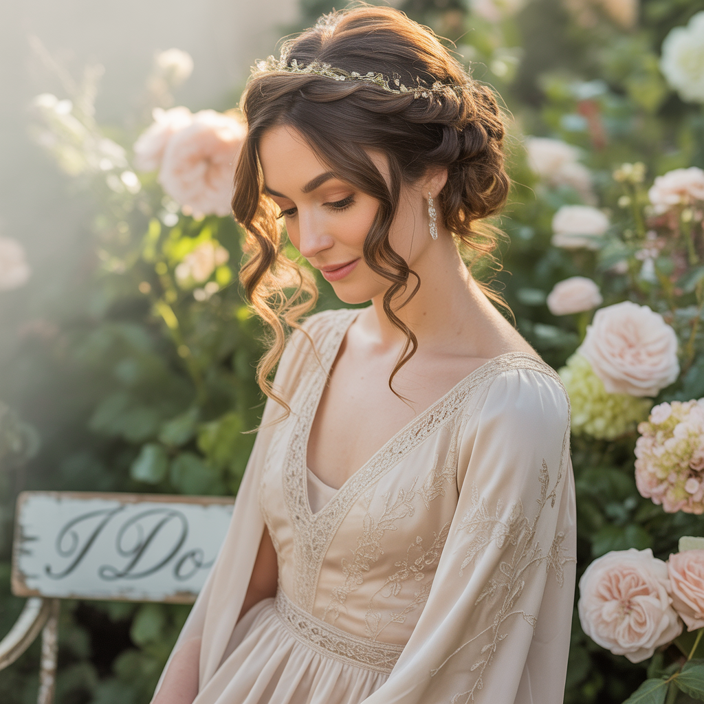 Twisted Halo with Cascading Curls