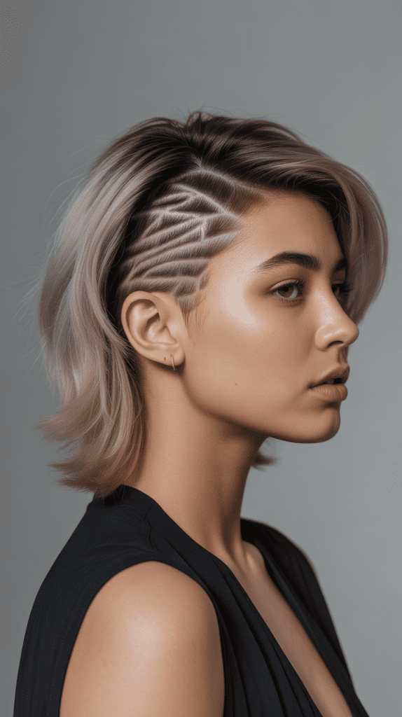 Jellyfish Cut with Subtle Undercut Elements