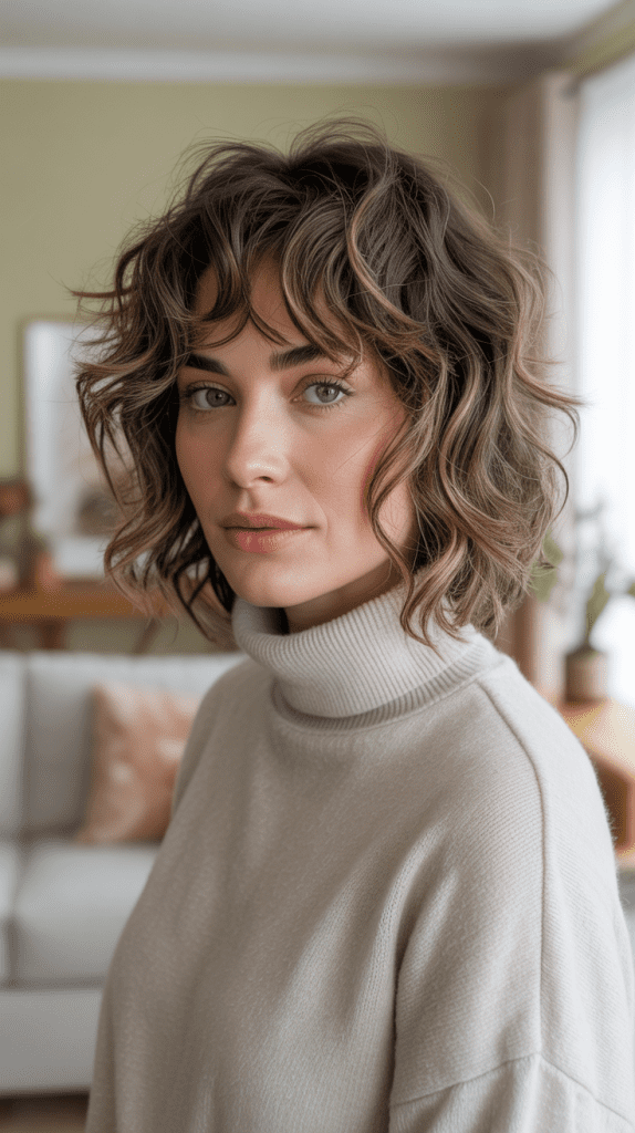 Messy Wavy Bob