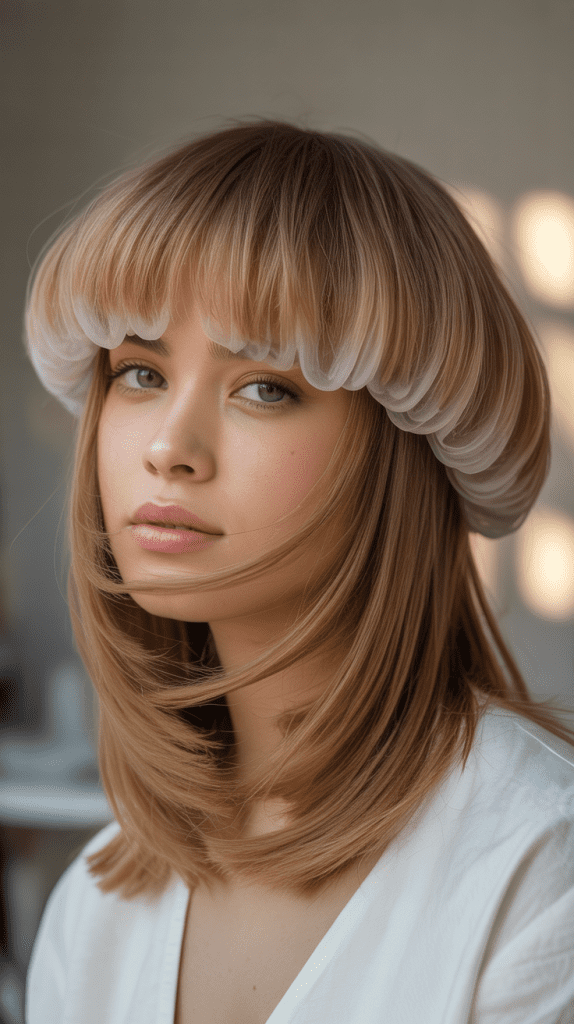 Jellyfish Cut with Modern Fringe Integration