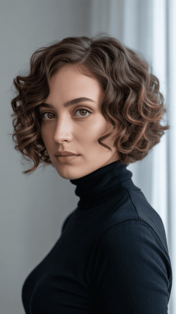 Graduated Curly Bob