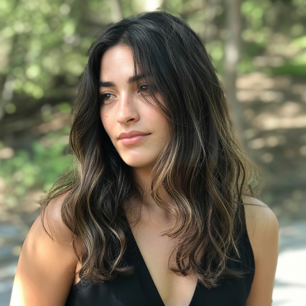 Walnut Brown Balayage Technique