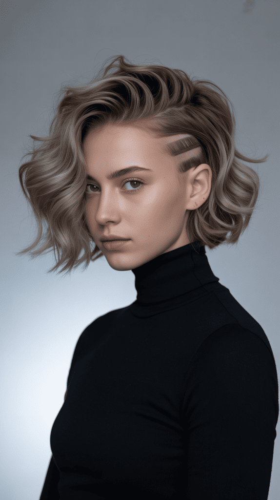 Wavy Bob with Undercut