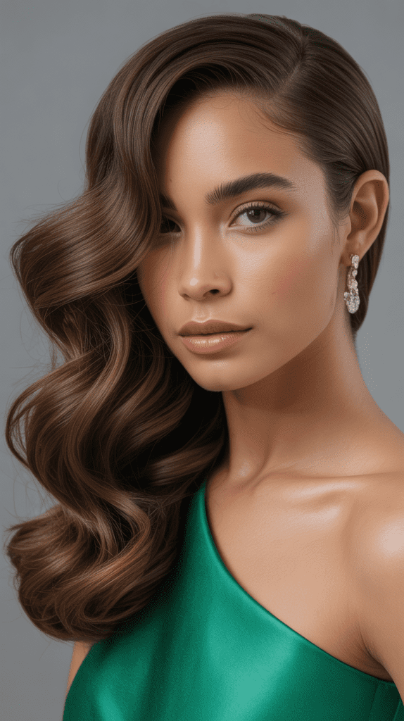  Low Manipulation Side Swept Style