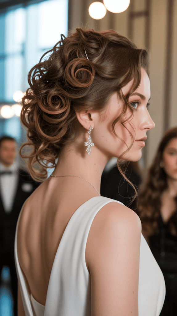 Curly Updo Variations