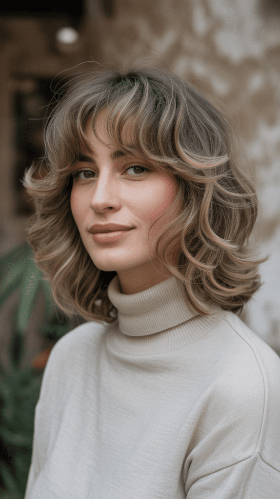 Asymmetrical Pixie with Long Fringe