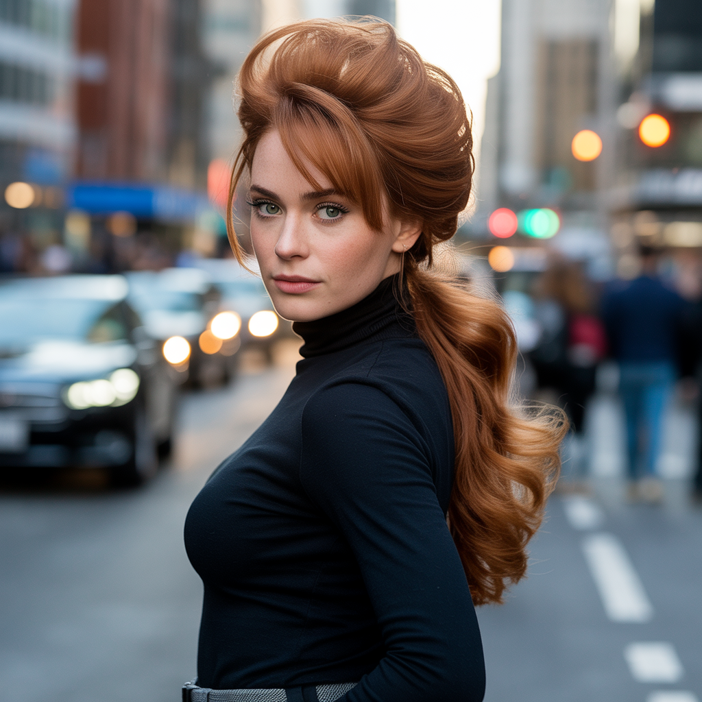 Side Ponytail with Volume