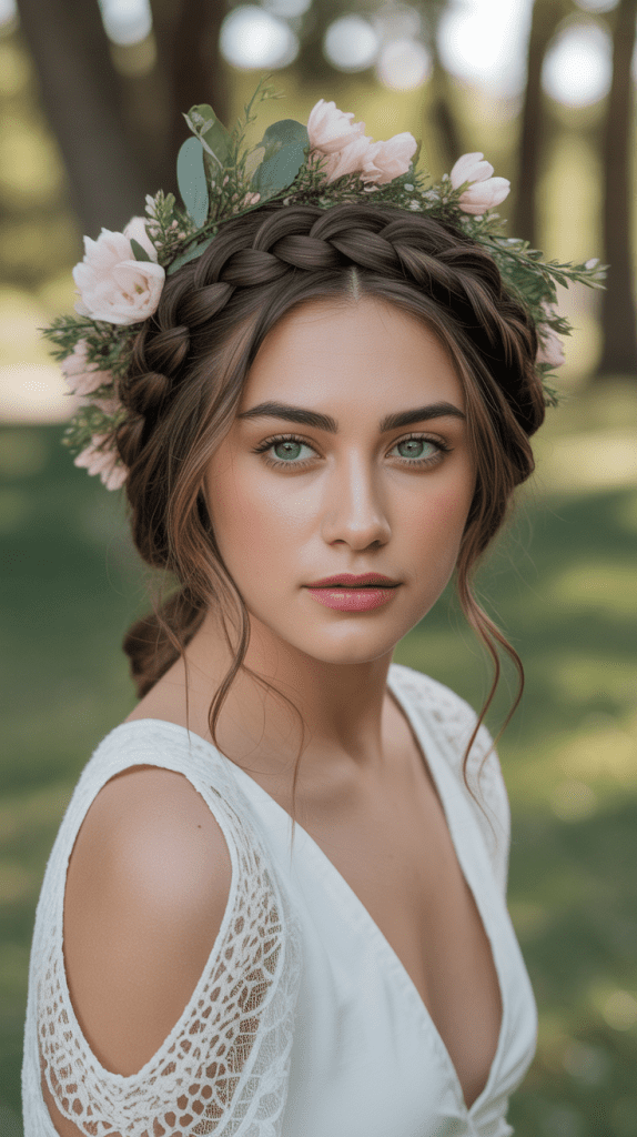 Stretched Halo Braid Crown