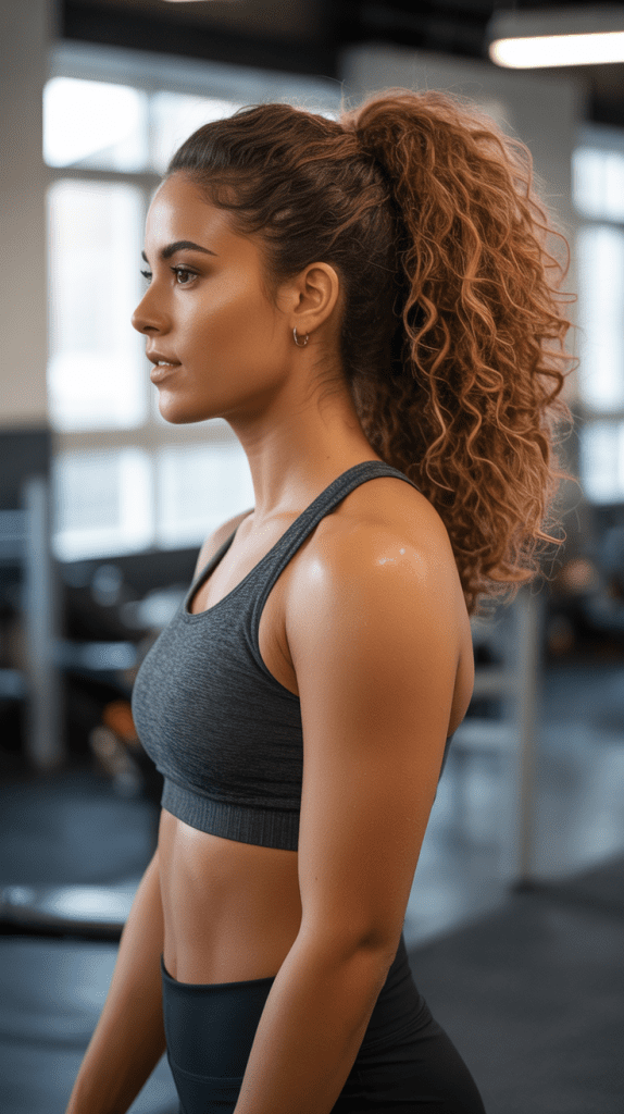 Layered Curly Ponytail