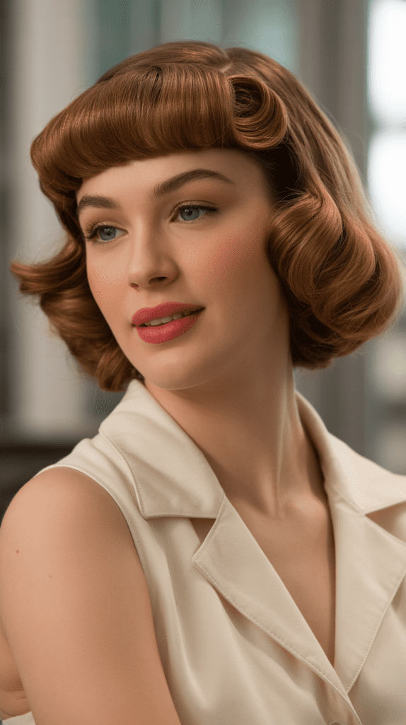 Vintage Bob with Pin-Up Fringe
