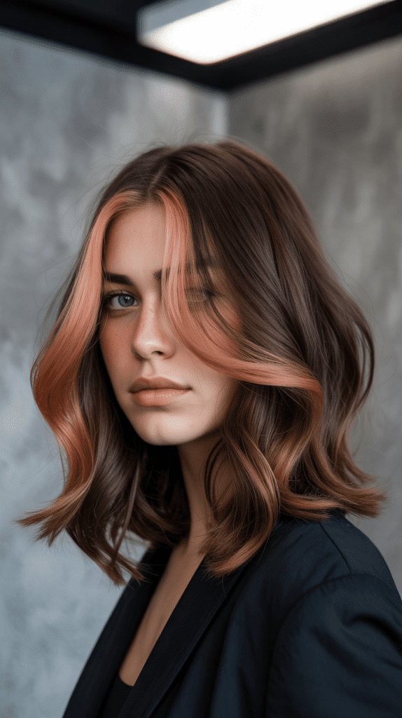 Balayage Angled Long Bob