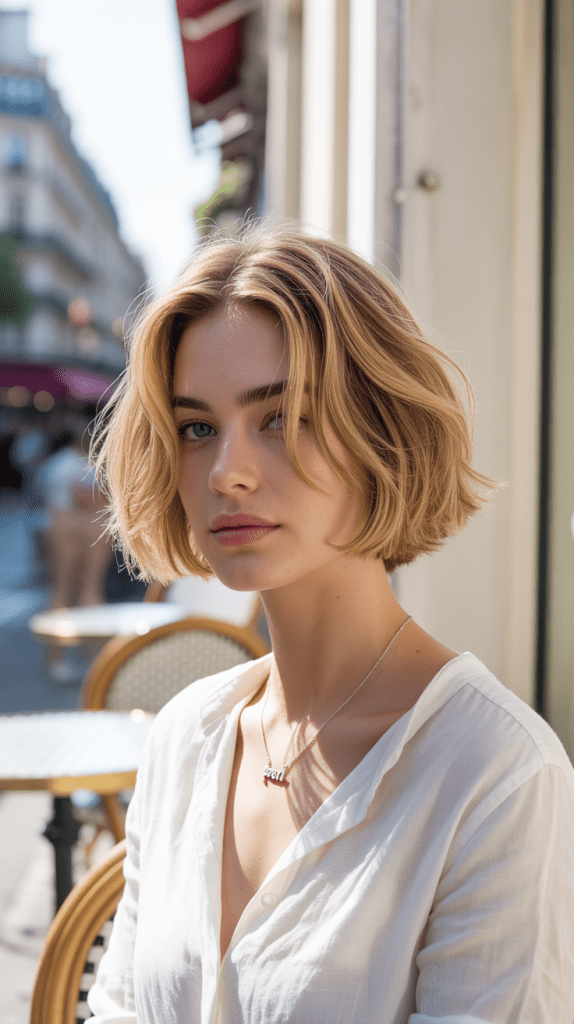 Tousled Blonde Bob