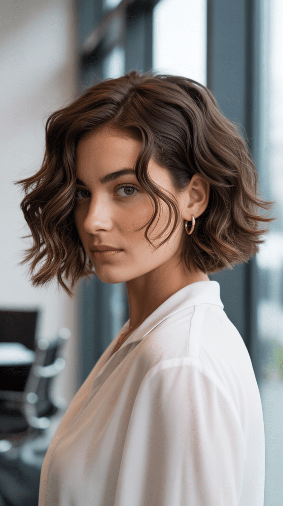 Wavy Bob with Piecey Texture