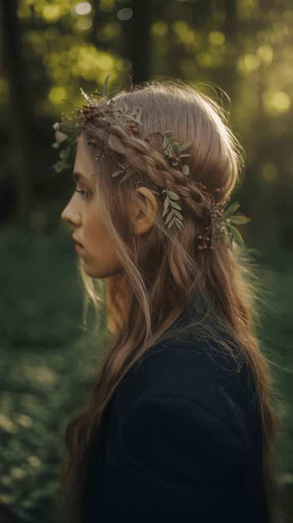 Enchanted Forest Braid Crown