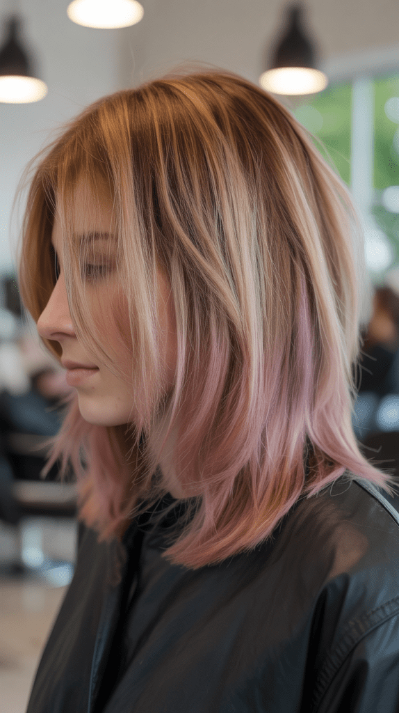 Jellyfish Cut with Graduated Color Placement