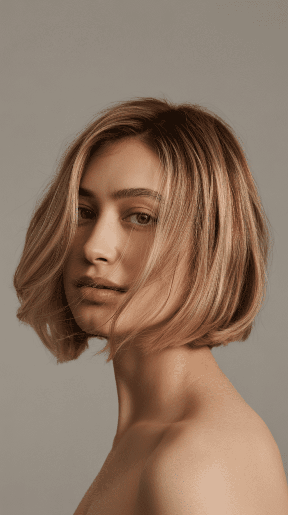 Razor-Cut Jawline Bob