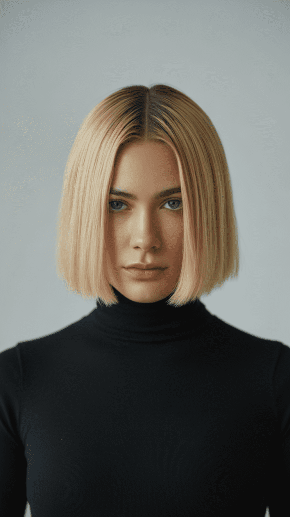 Precision Cut Blonde Bob