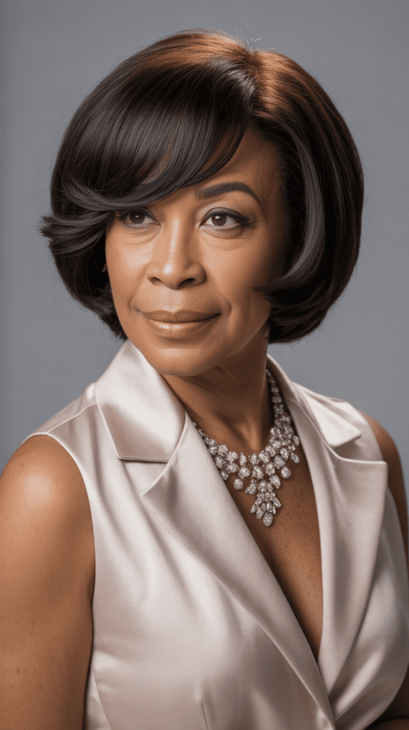 Sophisticated Bob with Bangs