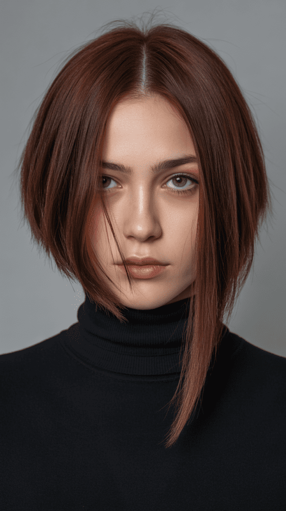 Dramatic Asymmetrical Long Bob