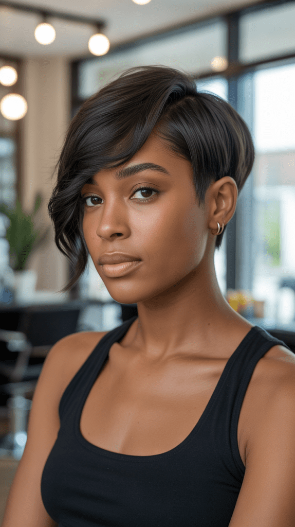 Asymmetrical Pixie Cut