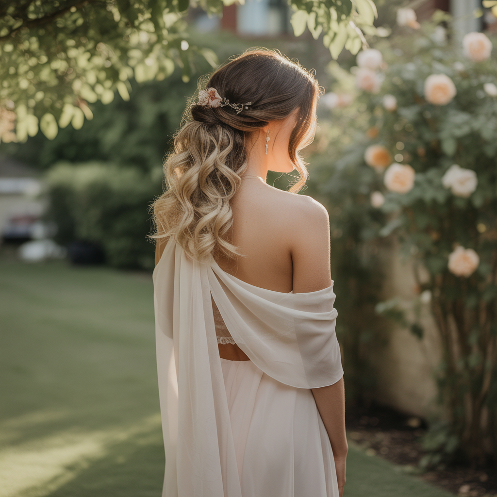 Romantic Side-Swept Updo