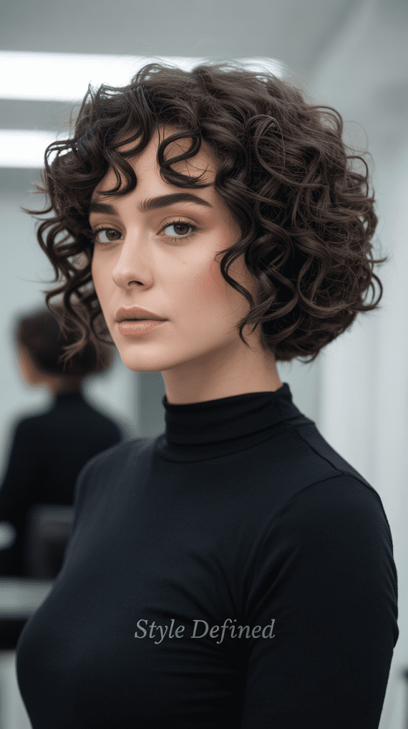 Defined Curly Bob