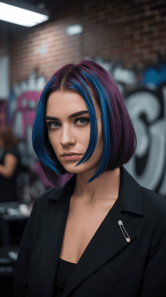 Edgy Punk Angled Long Bob