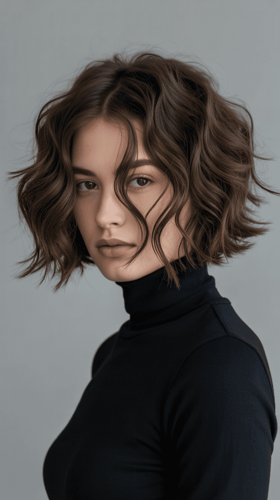 Wavy Bob with Shattered Ends