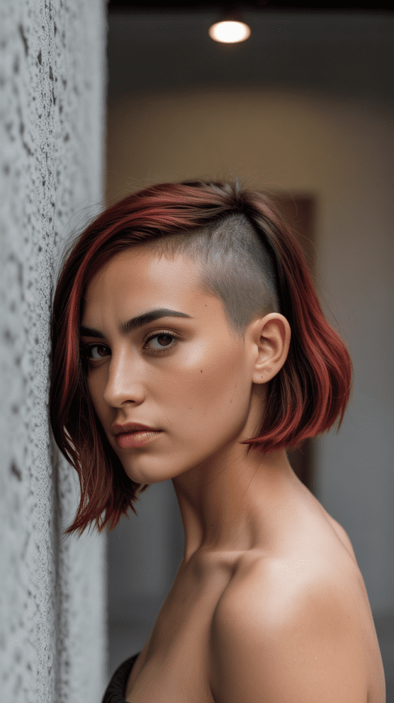 Asymmetric Bob with Undercut
