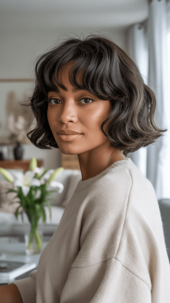 Wispy Bangs with Bob