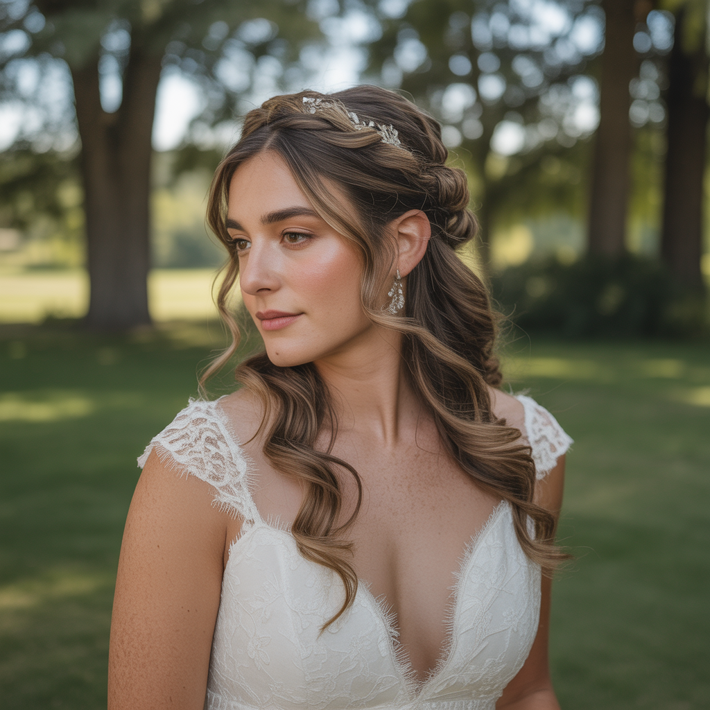 Half-Up Twisted Crown