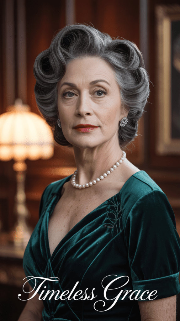 Vintage-Inspired Victory Rolls with Braids