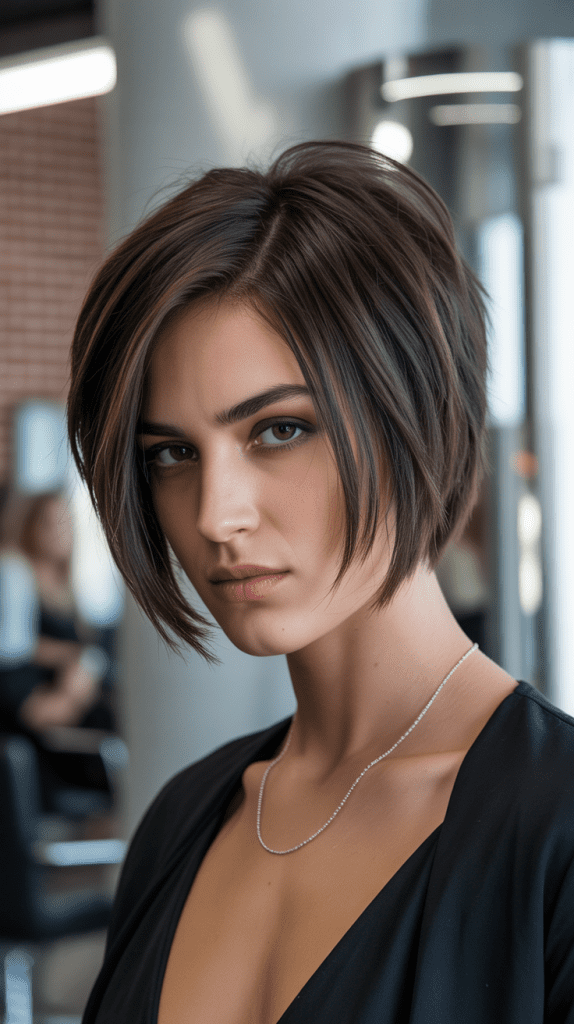 Edgy Layered Angled Bob