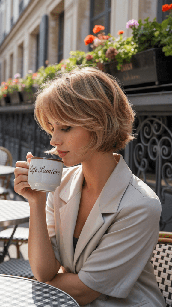  Tousled Layered French Bob