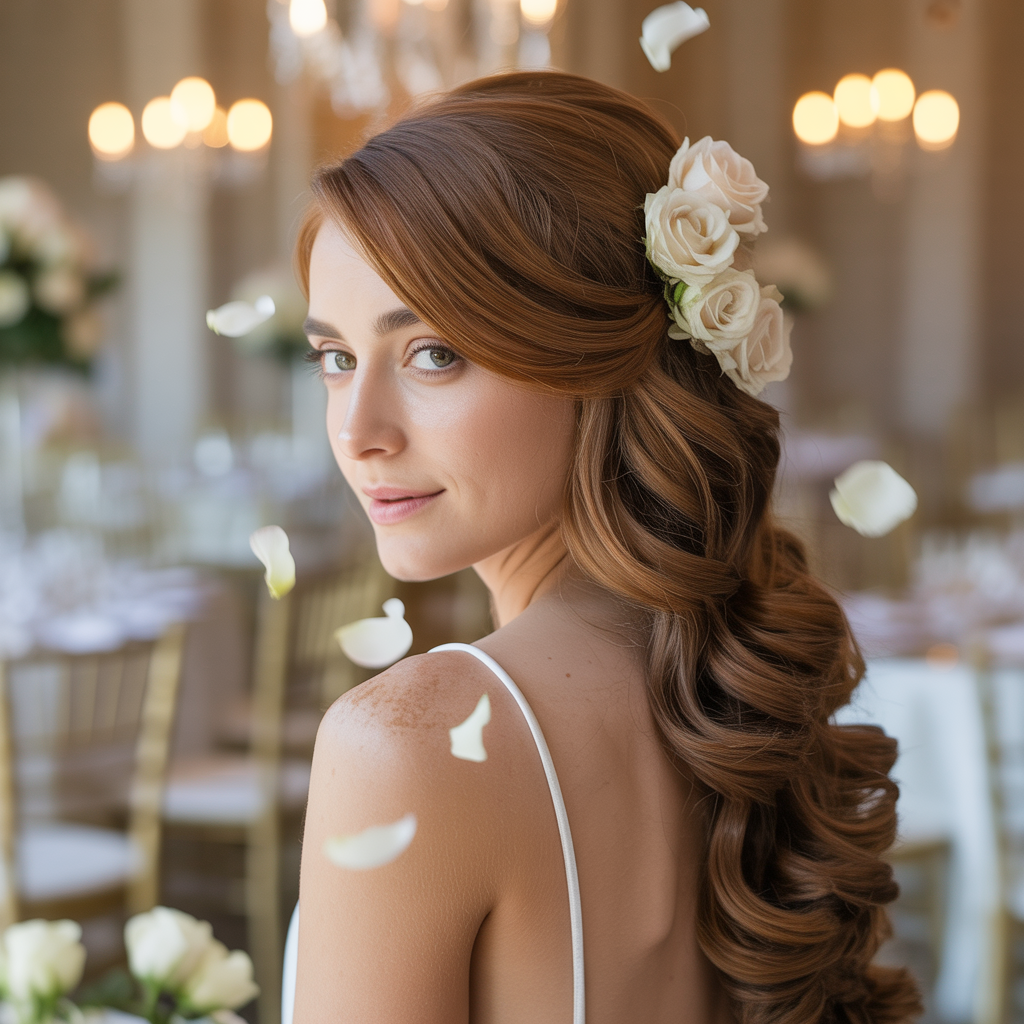 Romantic Cascading Twist Updo