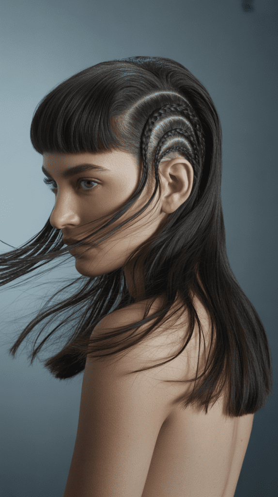 Jellyfish Undercut with Hidden Braids