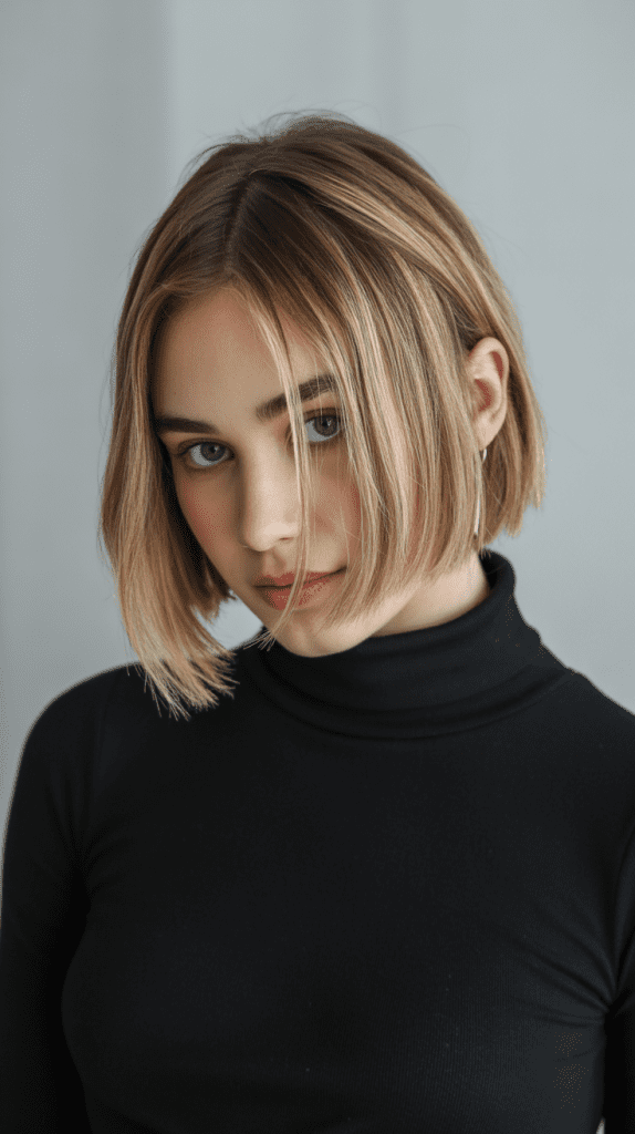 French Bob with Subtle Highlights
