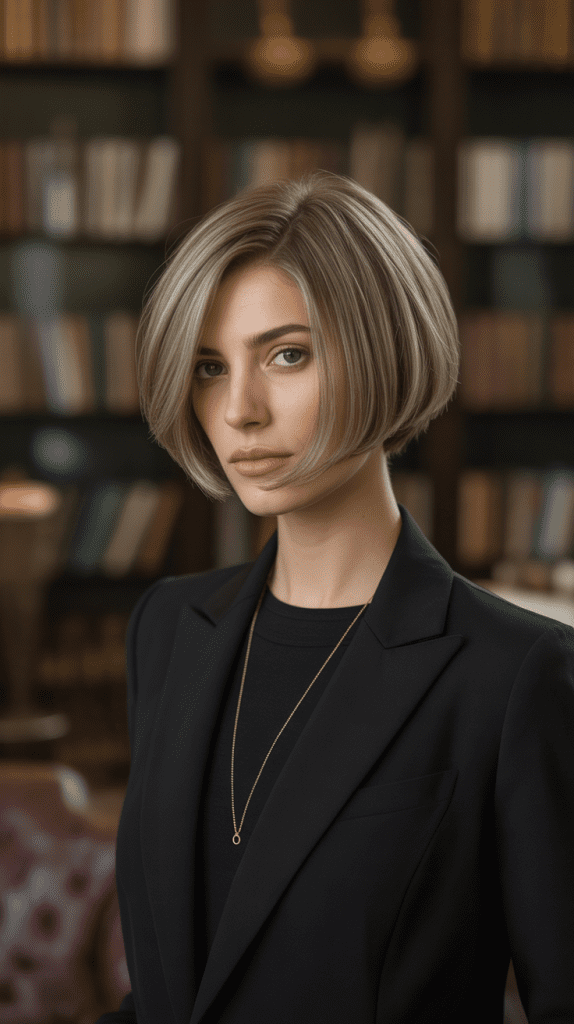 Minimalist Layered French Bob