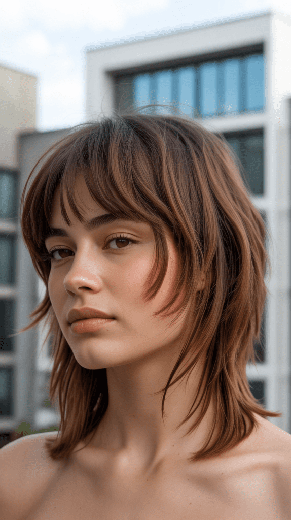 Rounded Bob with Curved Lines