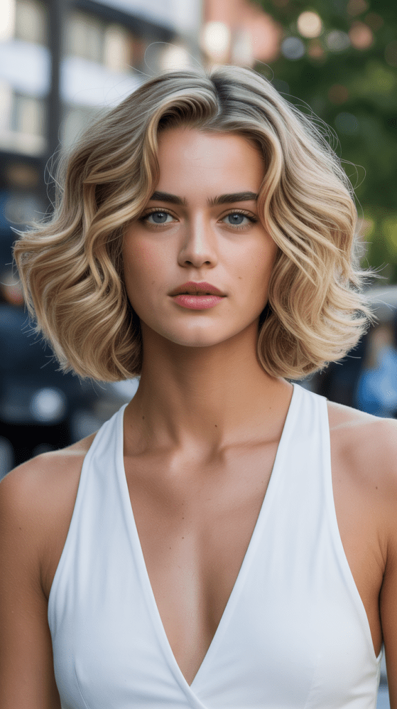 Natural Wave Blonde Bob