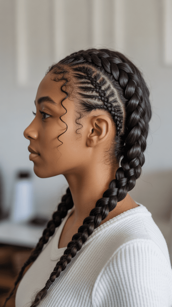 Low Tension French Braids