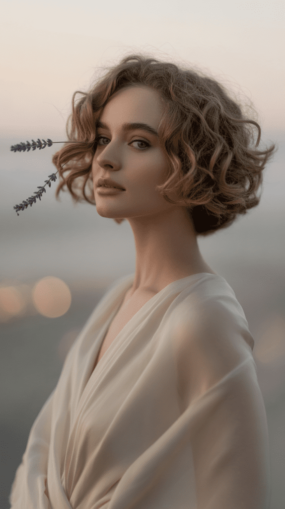 Romantic Curly Bob
