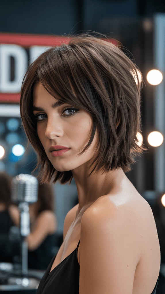 Modern Shag Angled Long Bob