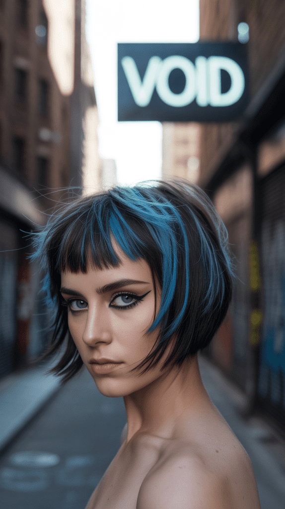 Edgy Layered French Bob