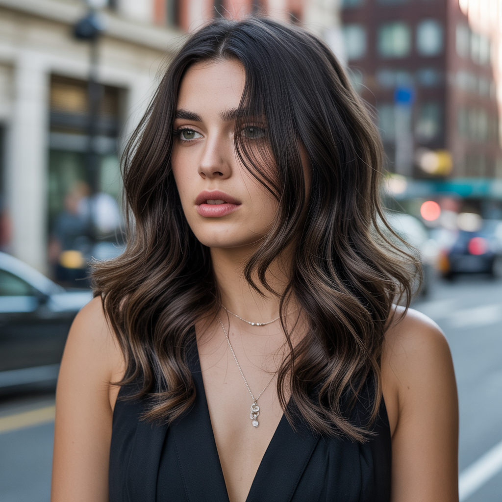 Smoky Brunette Balayage