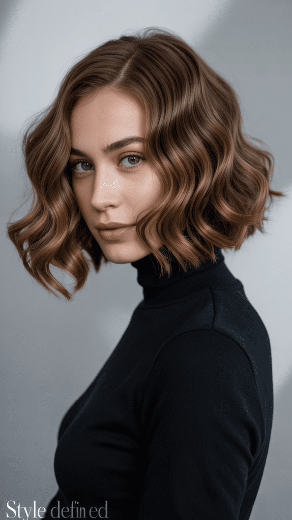 Wavy Bob with Smooth Finish