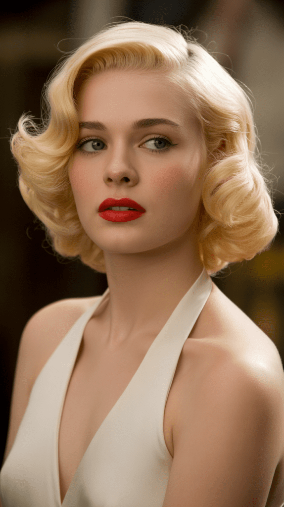 Vintage Hollywood French Bob with Glamour Layers