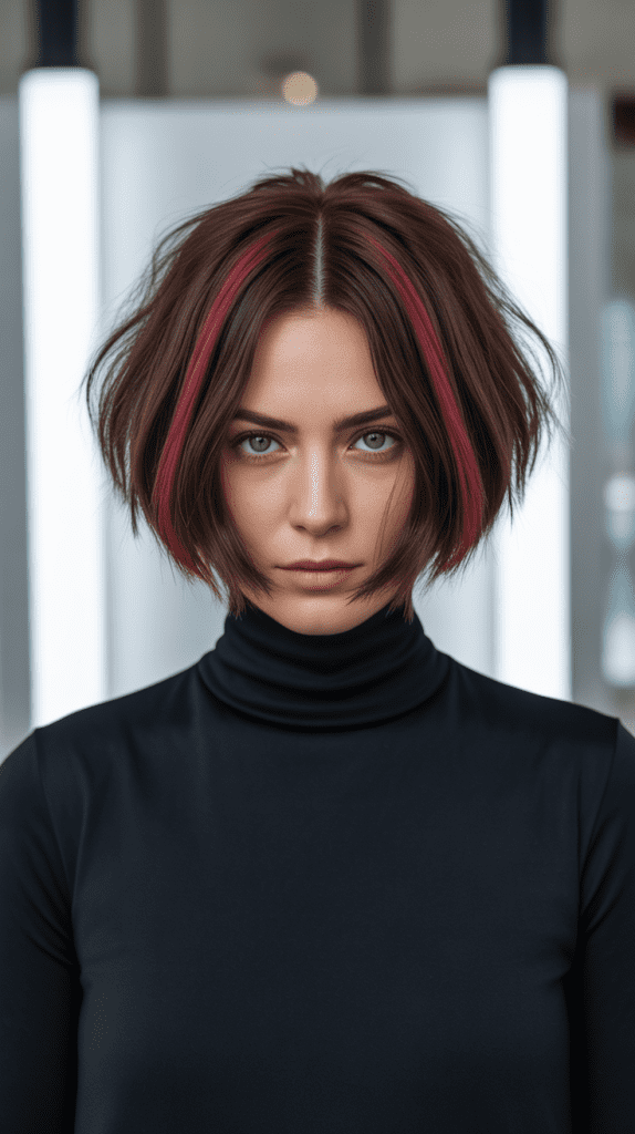 Bold Choppy Statement Bob