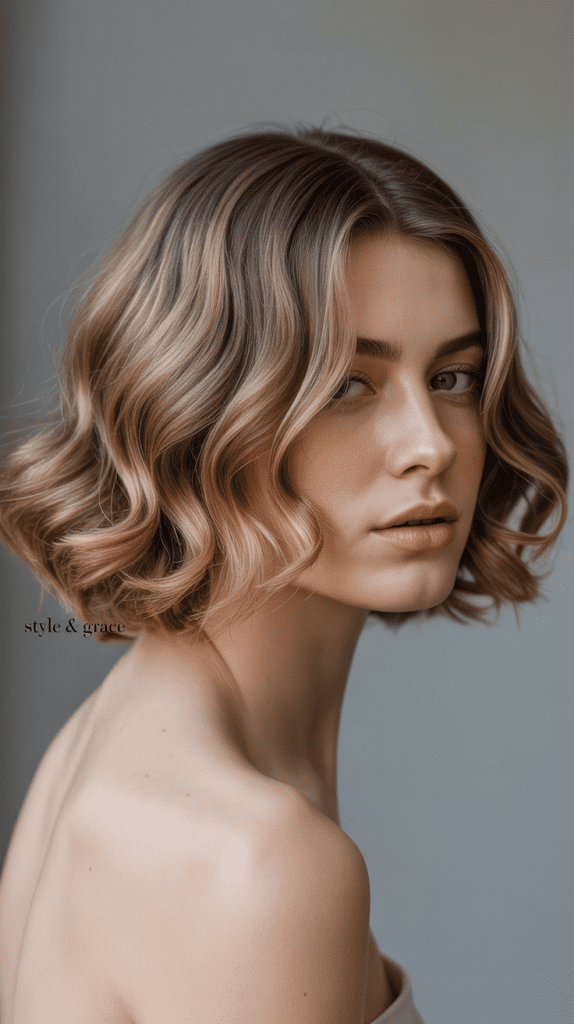 Wavy Bob with Feathered Layers